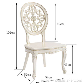 Molde de silla de plástico ABS asistido por gas